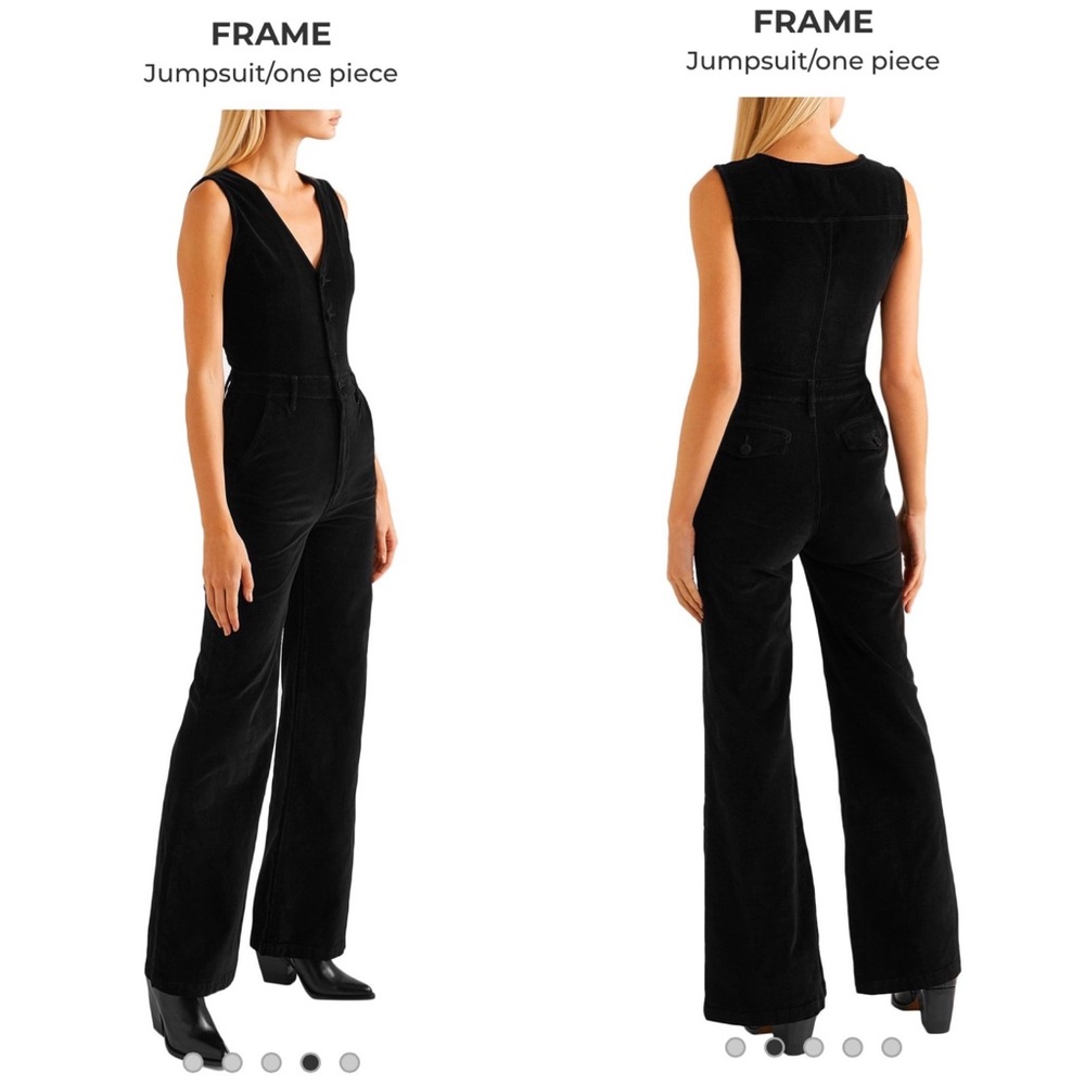 Frame velveteen jumpsuit NTW size small